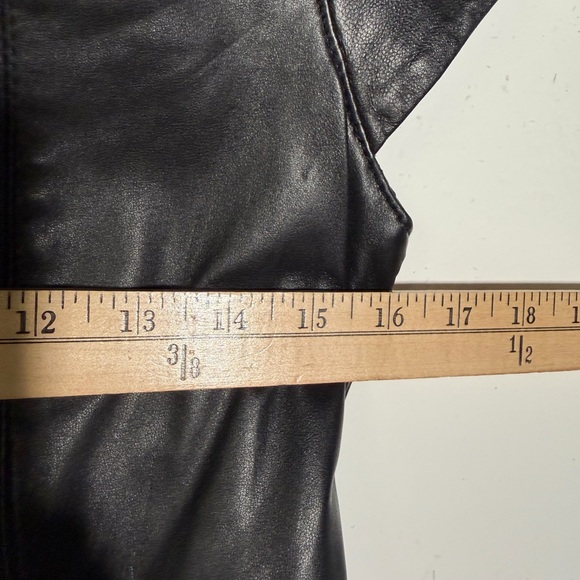 Boston Proper Black Leather Like Mini Dress - Picture 15 of 15
